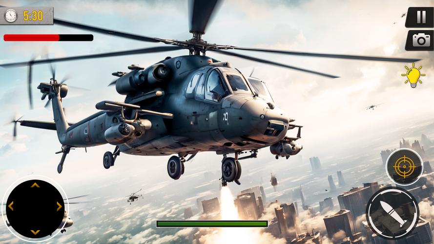 Gunship Battle Offline Game Captura de pantalla 3