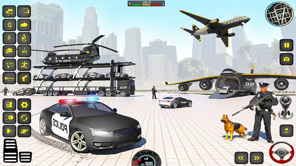 Police Truck Transport Game Captura de tela 1