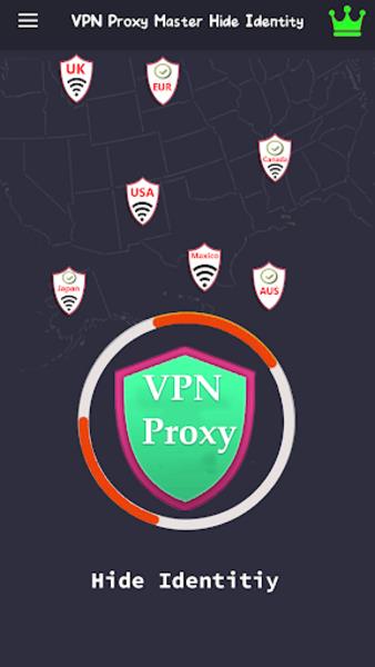 VPN Proxy Master Hide Identity Captura de pantalla 1