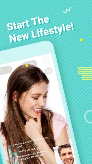 Meet – Talk to Strangers Using Random Video Chat Zrzut ekranu 1