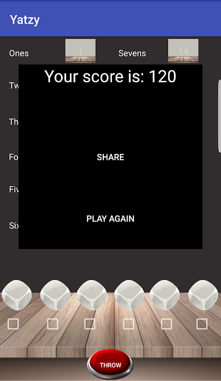 Schermata Yatzy - Your Online Score 1