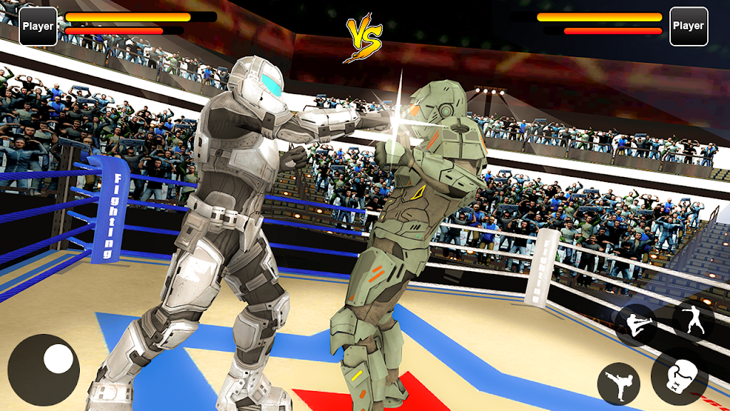 Robot Ring Fighting Real Robot VS Superhero Robot Captura de tela 0