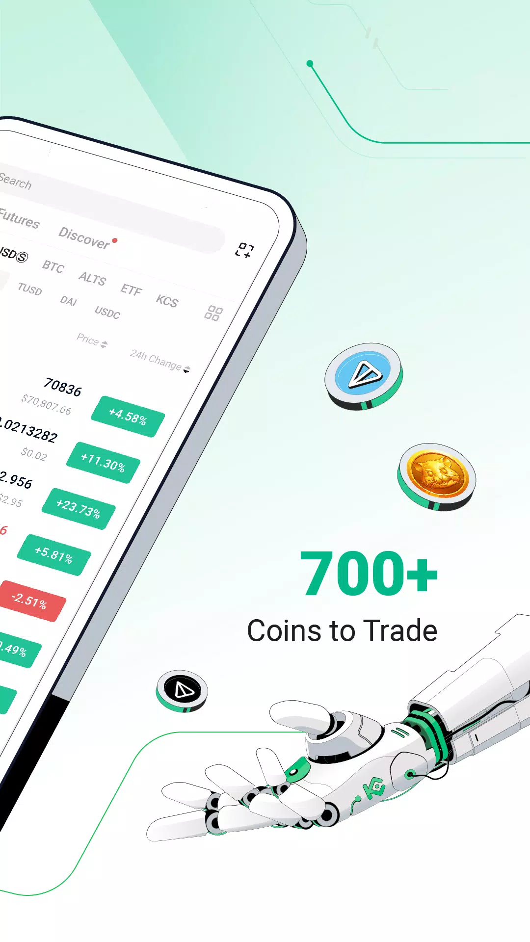 KuCoin-बिटकॉइन क्रिप्टो खरीदें स्क्रीनशॉट 1