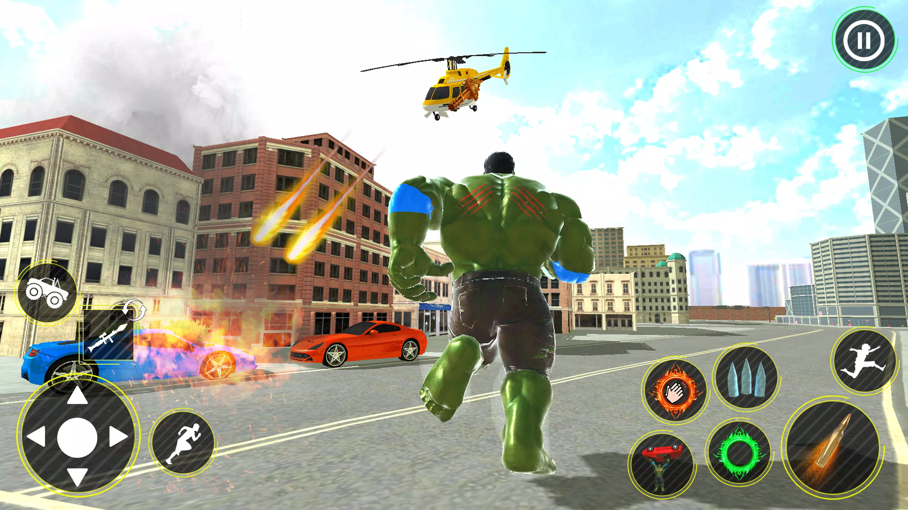Schermata Incredible Monster Hero 3D War 0