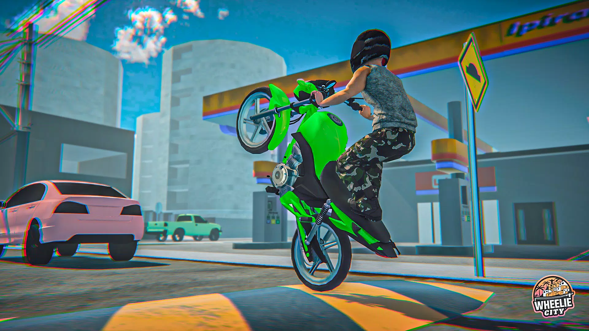 Schermata Wheelie City 1