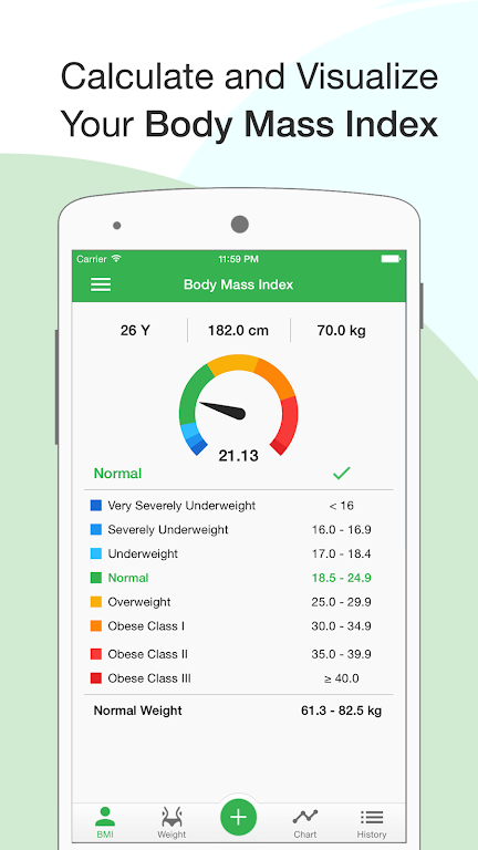 BMI Calculator: Weight Tracker スクリーンショット 0