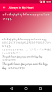 Romance Fonts for FlipFont ဖန်သားပြင်ဓာတ်ပုံ 1