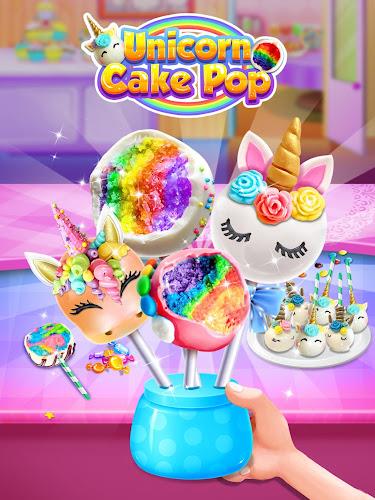 Unicorn Cake Pop - Sweet Food スクリーンショット 0