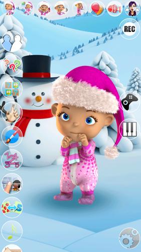 Talking Baby Babsy Winter Fun 스크린샷 1