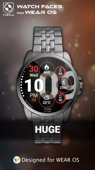 Huge Watch Face Capture d'écran 0