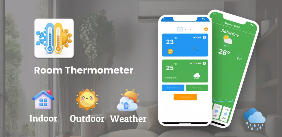 Thermometer Room Temperature ภาพหน้าจอ 0