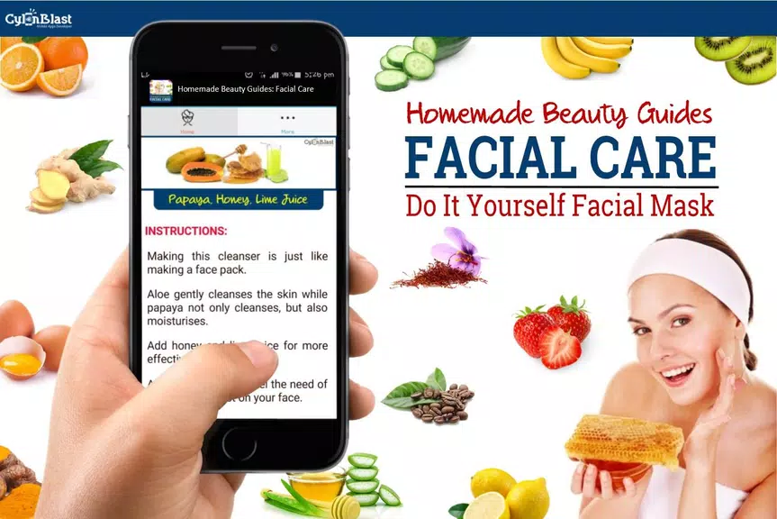 Homemade Beauty: Facial Care Capture d'écran 2