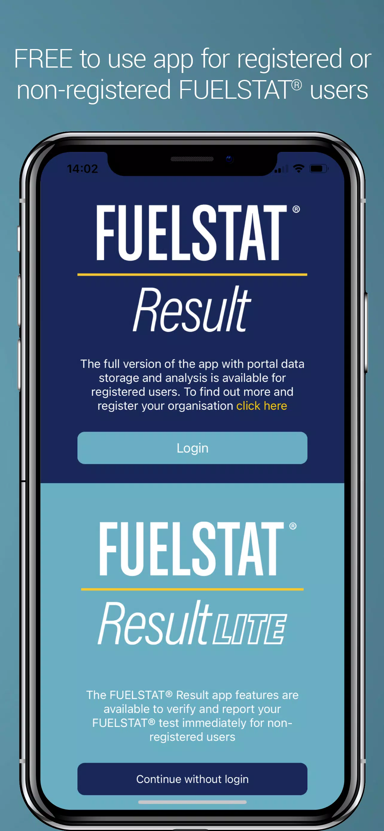 Schermata FUELSTAT Result 0