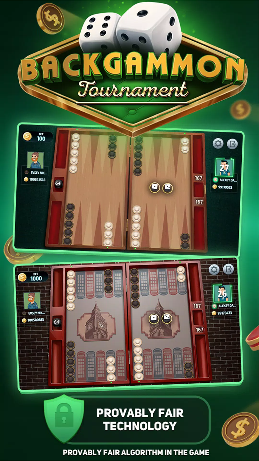 Backgammon Tournament 스크린샷 0