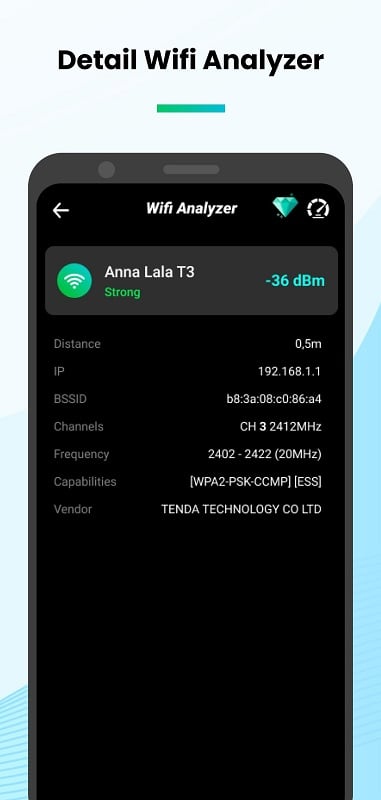 Schermata Speed Test & Wifi Analyzer 3