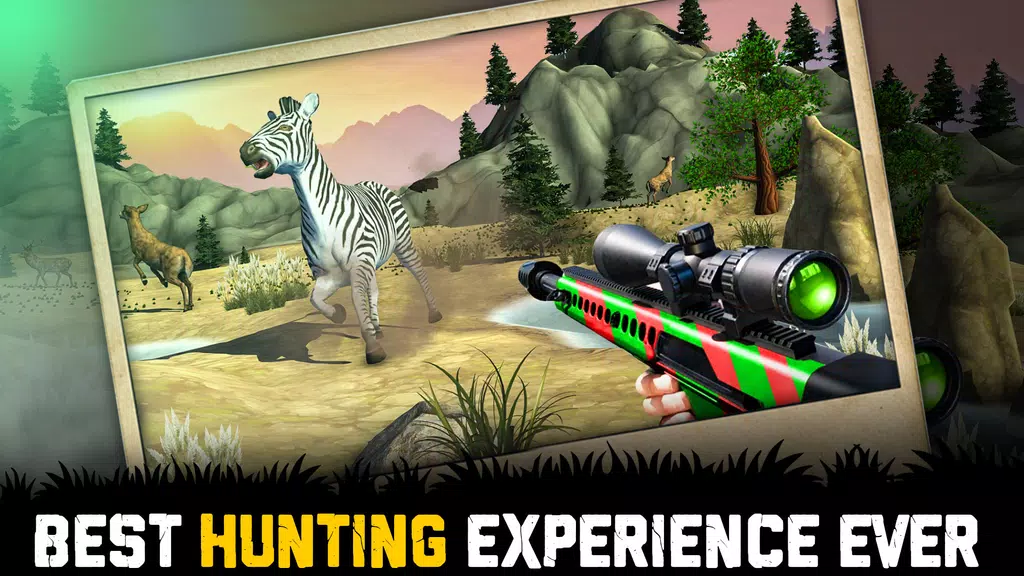 Wild Animal Hunting 3D Offline Ekran Görüntüsü 2