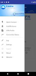 AirVPN Eddie Client GUI ဖန်သားပြင်ဓာတ်ပုံ 1