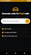 Ford radio code generator Zrzut ekranu 0