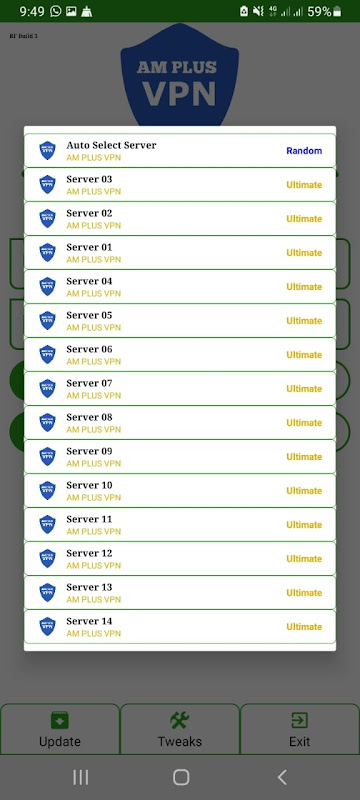 AM PLUS VPN ဖန်သားပြင်ဓာတ်ပုံ 1