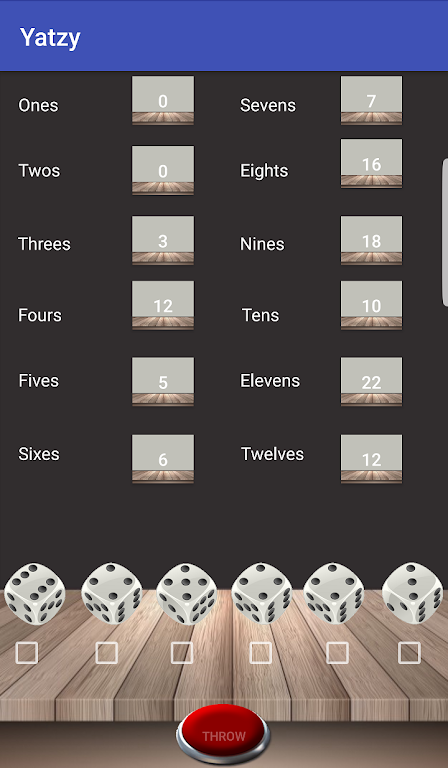 Schermata Yatzy - Your Online Score 0