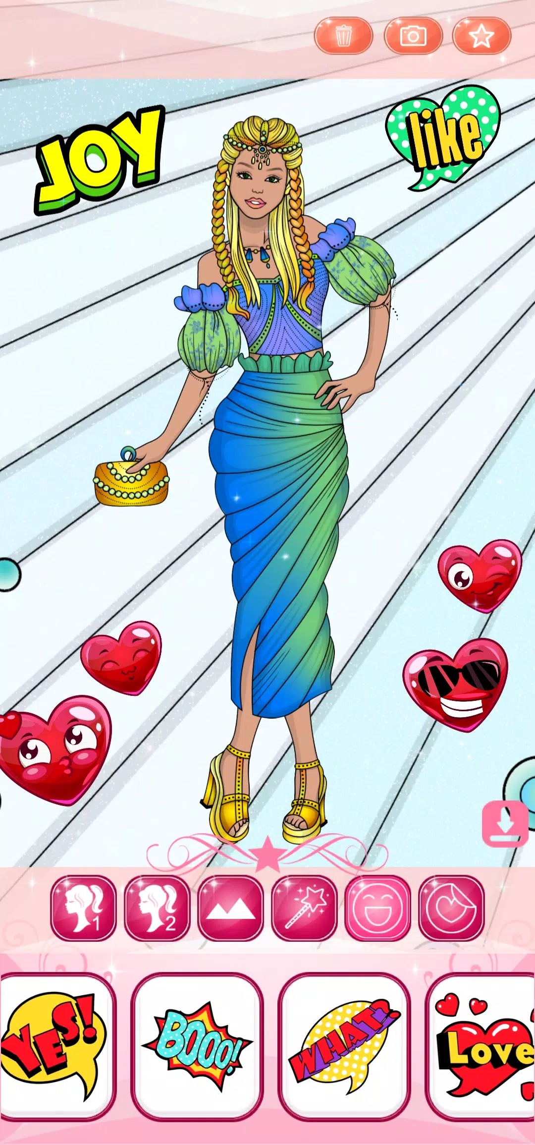 Dress Up Games & Coloring Book Captura de pantalla 2