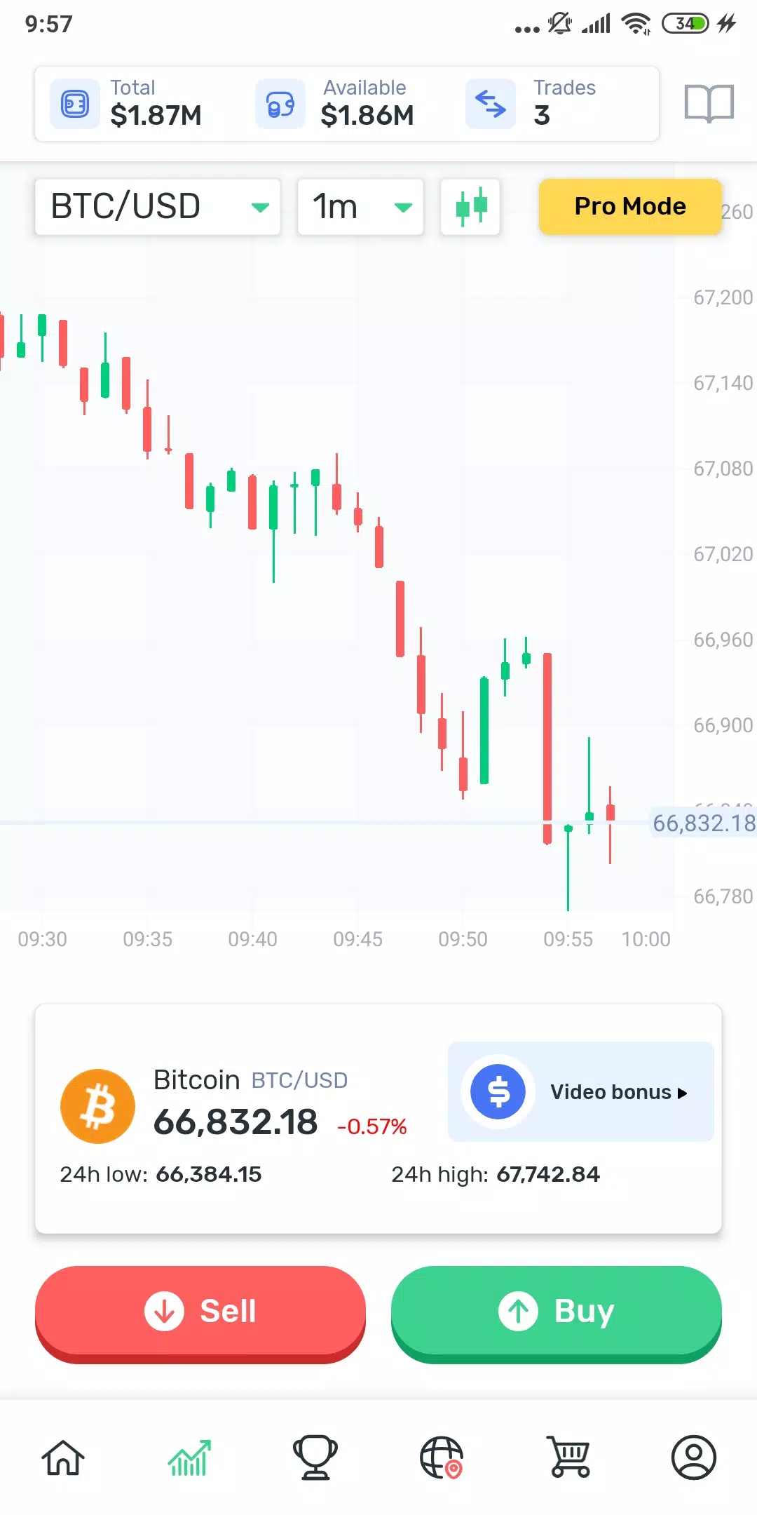 Cryptomania —Trading Simulator 스크린샷 1