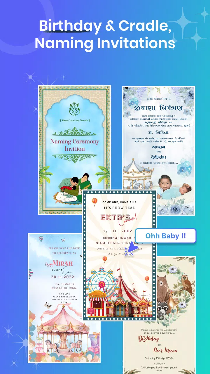 Invitation Maker - Card Design Captura de pantalla 3