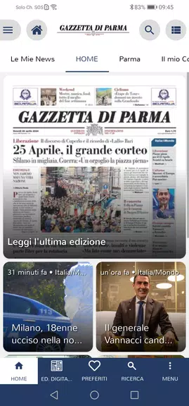 Gazzetta di Parma Tangkapan skrin 0