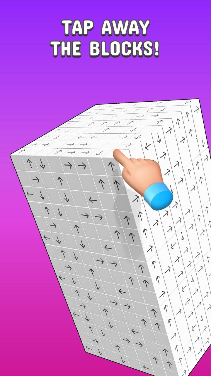 Tap to Unblock 3d Cube Away স্ক্রিনশট 0