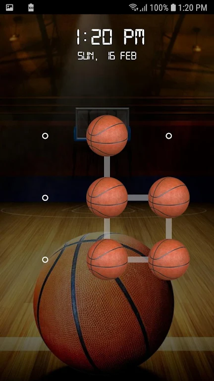 Basketball Screen Lock Pattern應用截圖第3張