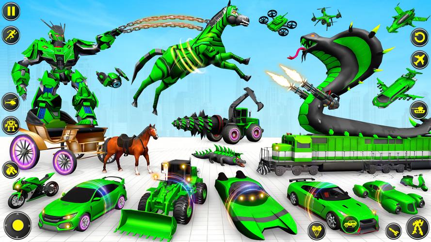 Horse Robot: Car Robot Games 스크린샷 1