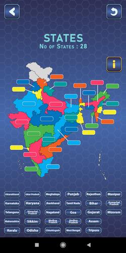 India Mapper-(India Map Game) 스크린샷 3