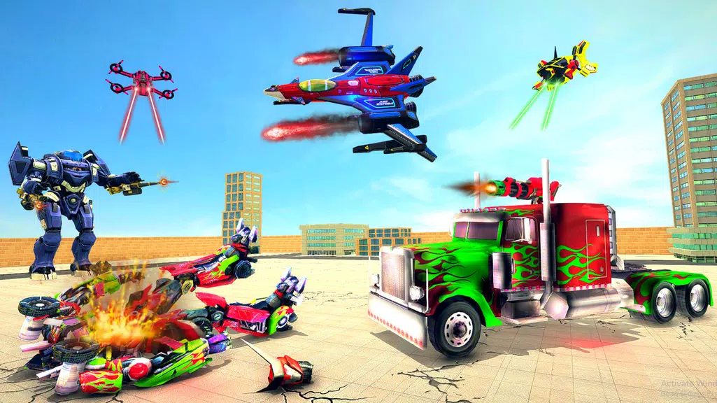 Truck Robot Transform Game ဖန်သားပြင်ဓာတ်ပုံ 2