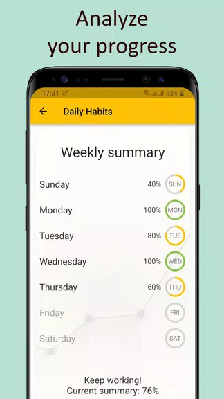 Daily activities tracker Скриншот 2