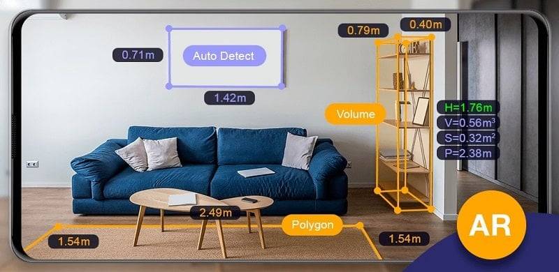 AR Ruler App Tangkapan skrin 0