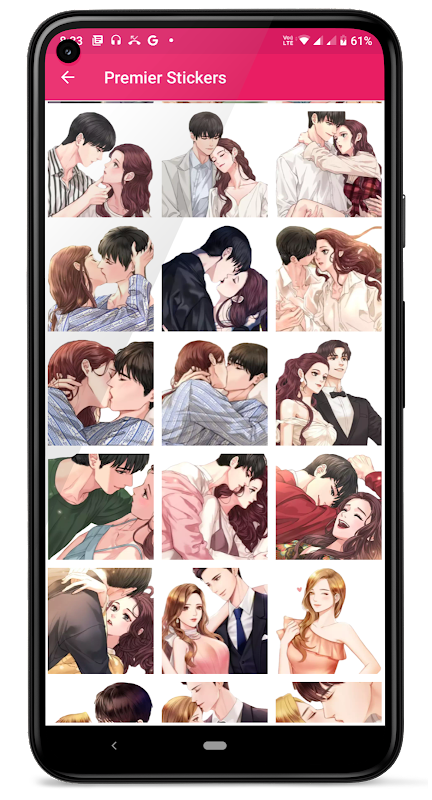 Kiss Me Love Stickers: Kiss Me Wallpaper ဖန်သားပြင်ဓာတ်ပုံ 2