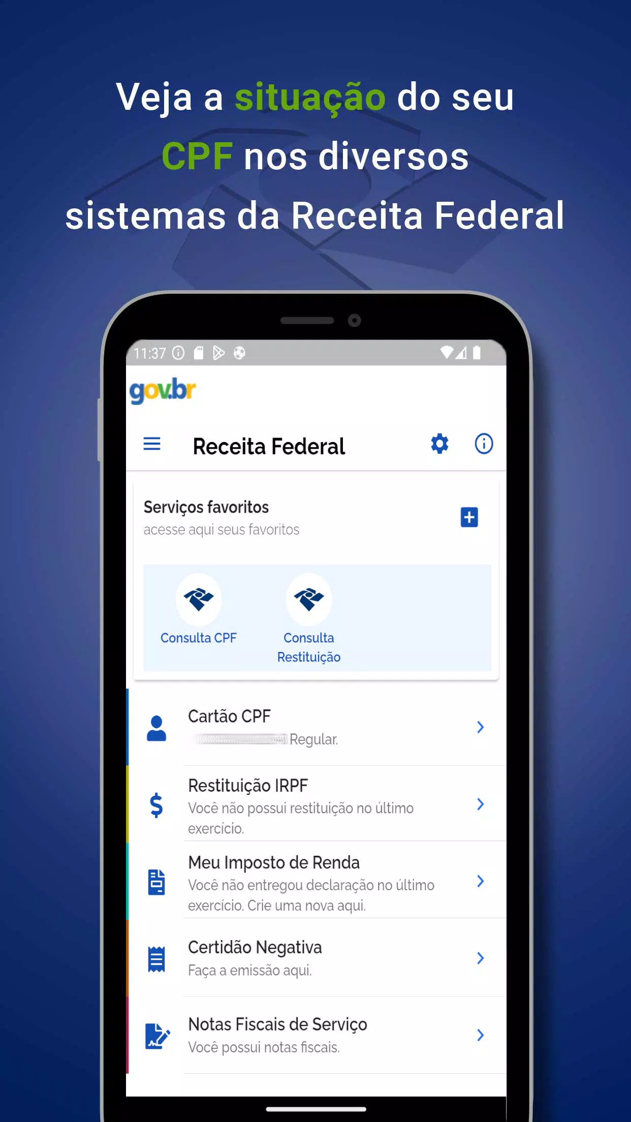 Receita Federal Ekran Görüntüsü 3