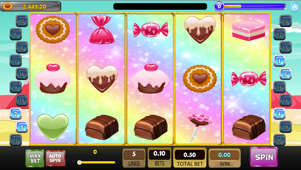 Candy Sweet Slot machine Ekran Görüntüsü 0