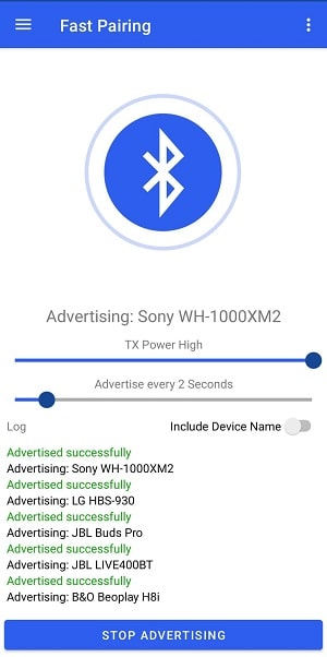 Bluetooth Le Spam स्क्रीनशॉट 0