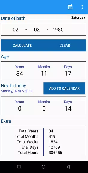 Age Calculator Tangkapan skrin 0