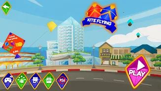 Pipa Layang Kite Flying Game Zrzut ekranu 0