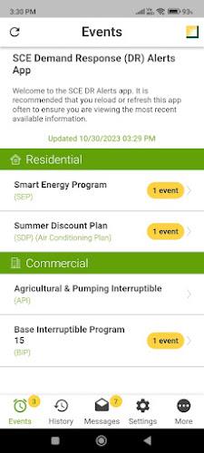 SCE DR Alerts Screenshot 0