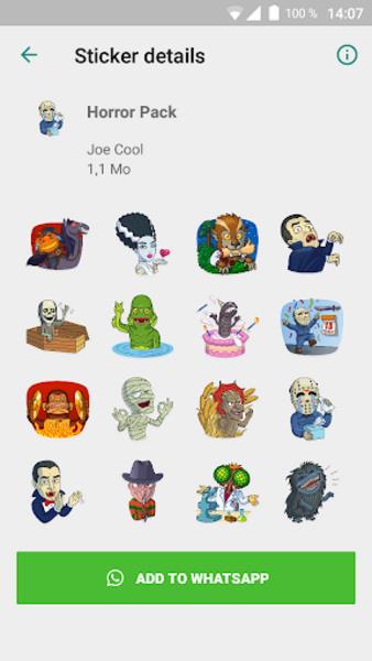 SpookyStickers ဖန်သားပြင်ဓာတ်ပုံ 0