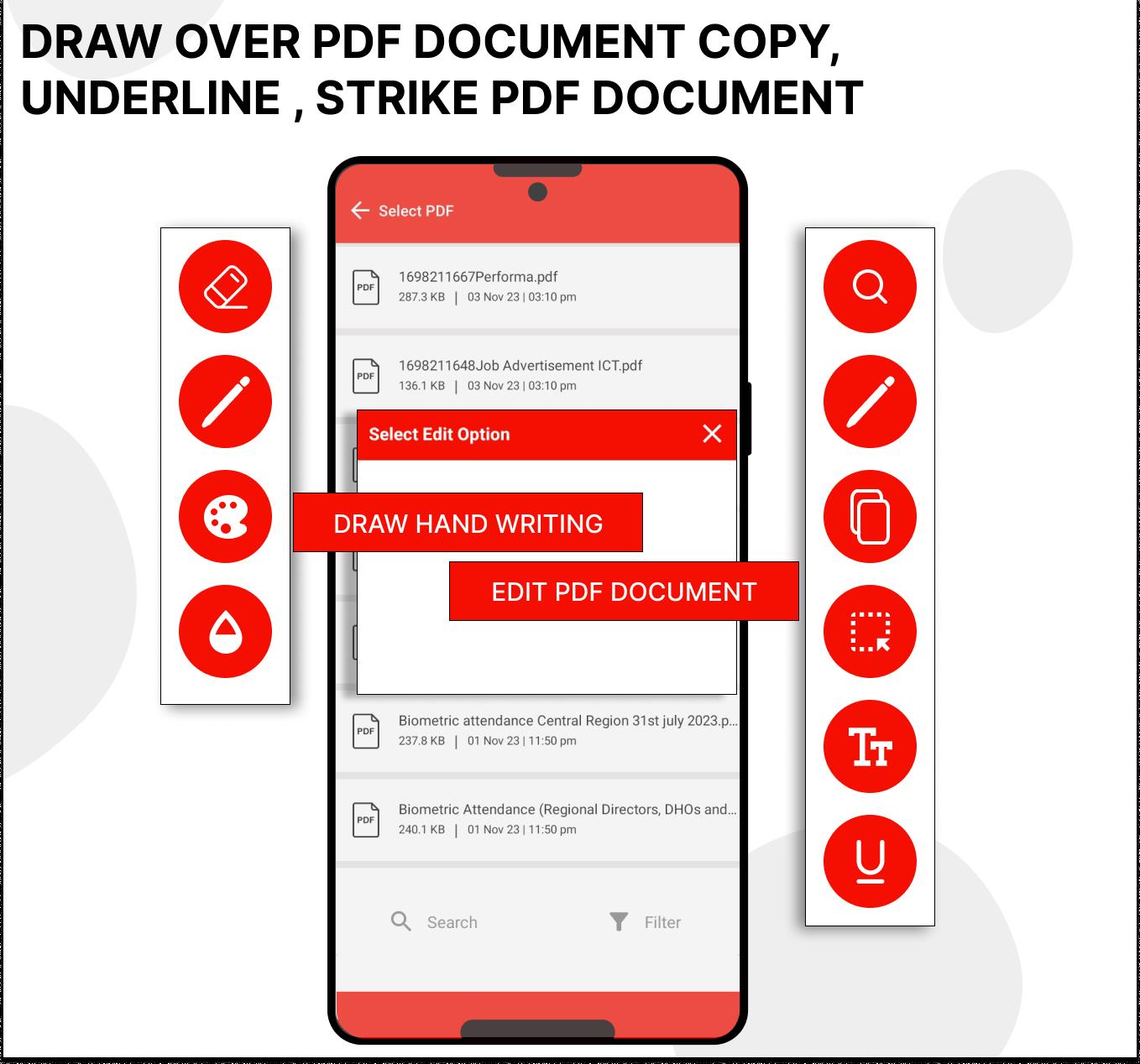 Pdf Editor - Draw on Pdf Schermafbeelding 2