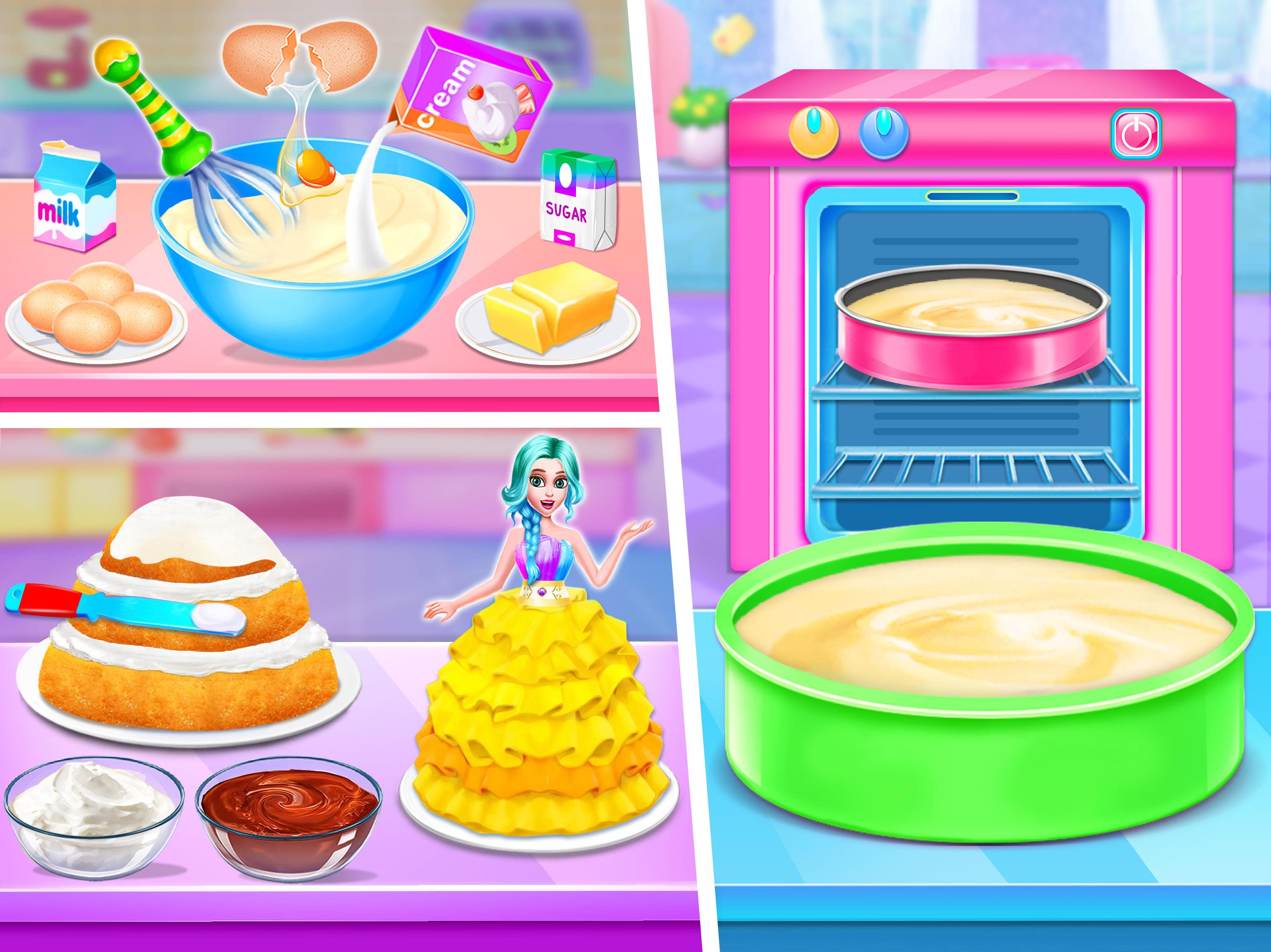 Doll House Cake Maker Game 스크린샷 1