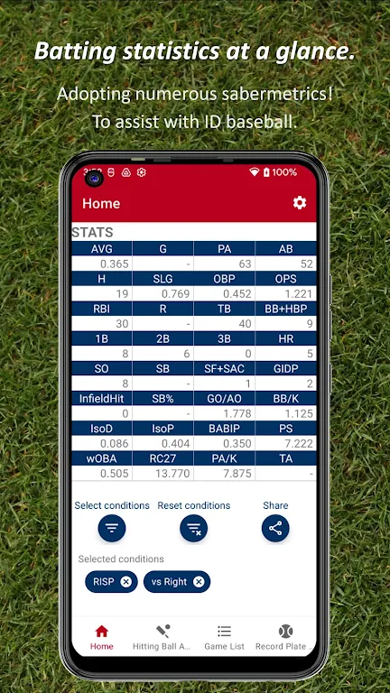Batting STATS Manager Скриншот 0