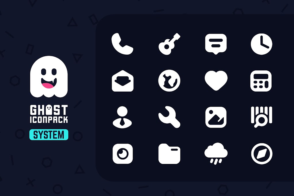 Ghost Icon Pack Mod ဖန်သားပြင်ဓာတ်ပုံ 0