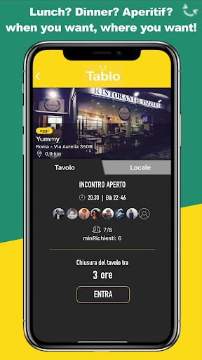Tablo - social eating Capture d'écran 0