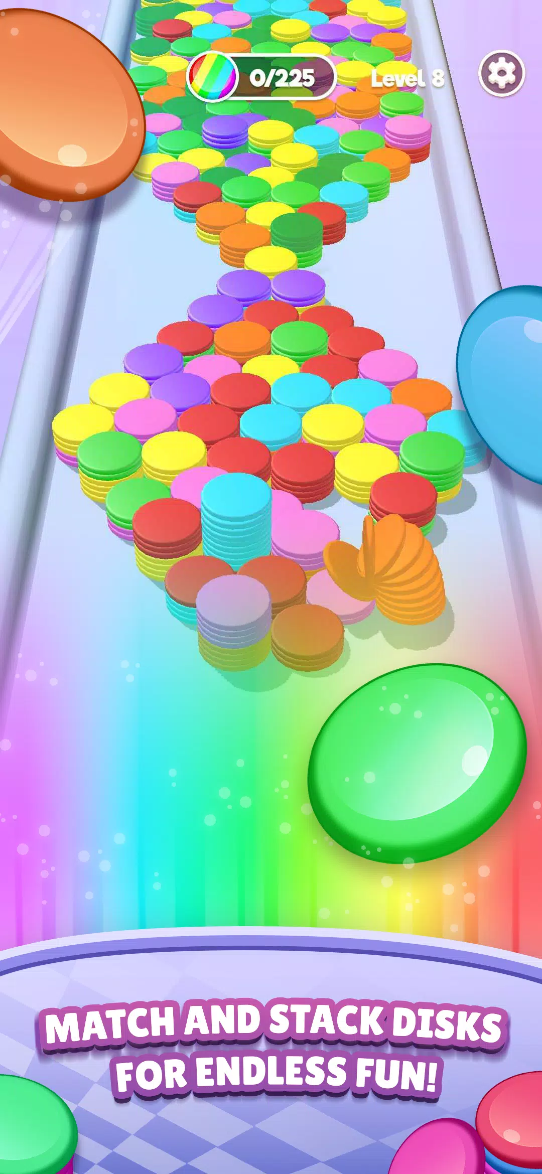 Stack Blast - Disk Shooter Ảnh chụp màn hình 0