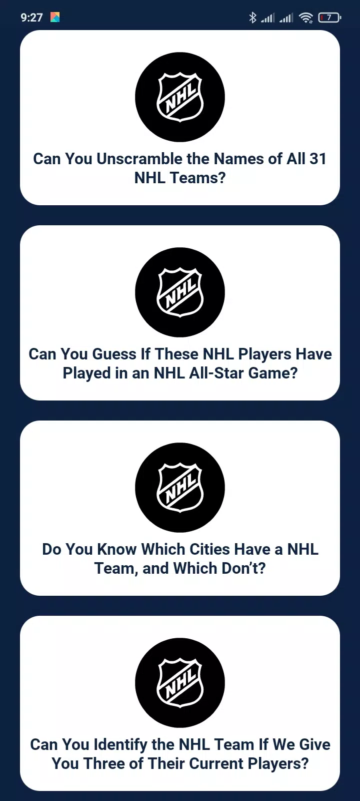 Trivia Game For NHL Addict! Tangkapan skrin 0